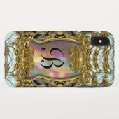 Coques Case-Mate iPhone Barnetcue Dubois Girly Baroque II Monogramme (Dos (Horizontal))