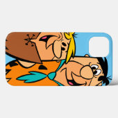 Coques Case-Mate iPhone Barney Rubble et Fred Flintstone (Verso (horizontal))