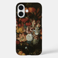 Baroque Ancien, Nature Morte Florale Fleurs dans u