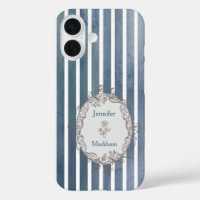 Baroque Bleu Gris Aquarelle