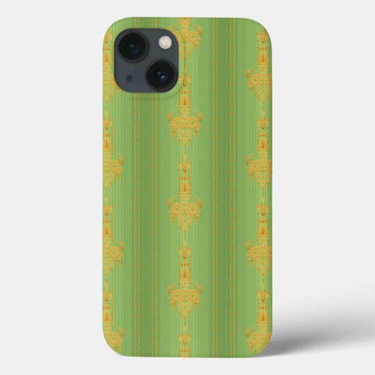Coques Case-Mate iPhone Baroque floral pattern with border V2020 Case-mate (Verso)