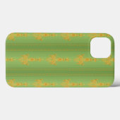 Coques Case-Mate iPhone Baroque floral pattern with border V2020 Case-mate (Verso (horizontal))