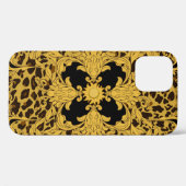 Coques Case-Mate iPhone Baroque léopard, Poster de animal orné (Verso (horizontal))
