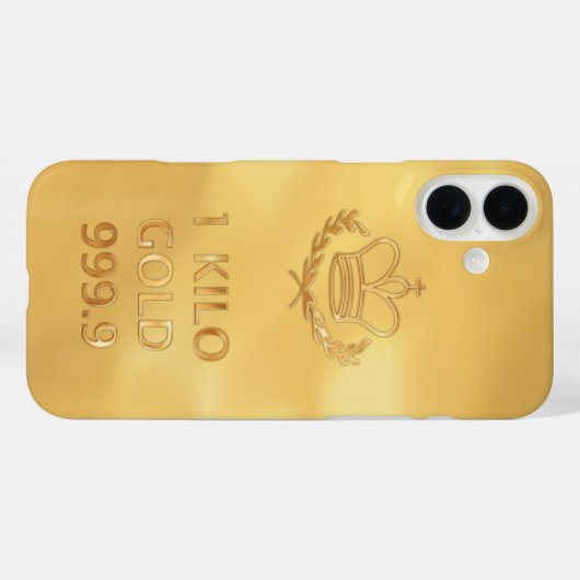 Coques Case-Mate iPhone Barre d'or (Verso (horizontal))