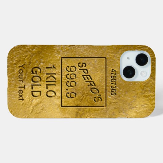 Coques Case-Mate iPhone Barre d'or (Verso (horizontal))