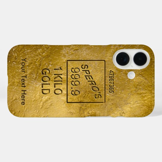 Coques Case-Mate iPhone Barre d'or (Verso (horizontal))