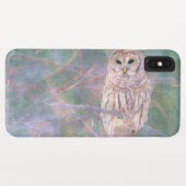 Coques Case-Mate iPhone Barred Owl Pastel Oilpaint (Dos (Horizontal))