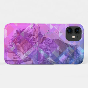 Case-Mate iPhone Case Barrel Racer II (violet rose foncé géométrique)