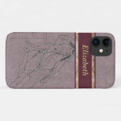 Coques Case-Mate iPhone Barrel Racer (Mauve) (Dos (Horizontal))