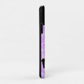 Coques Case-Mate iPhone Barres inégales Nom personnalisé Bleu / Violet (Dos/Droite)