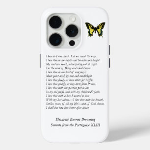 Coque iPhone 15 Pro Barrett Browning - Sonnets du Portugais 43