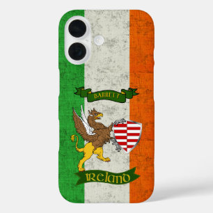 Coques iPhone 16 Barrett Irish Shield & Griffin Personnalisé