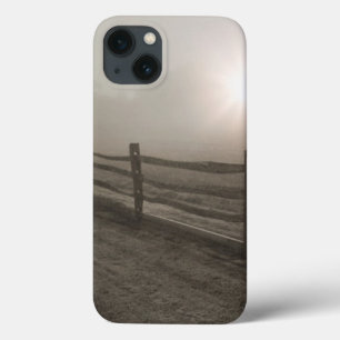 Coques Pour iPhone Barrière et rayon de soleil par le brouillard près
