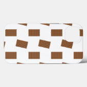 Coques Case-Mate iPhone Bars à chocolat Arrière - plan blanc (Verso (horizontal))