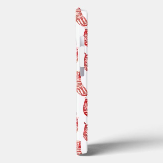 Coques Case-Mate iPhone Bas nordiques Rouge Blanc (Verso / Gauche)