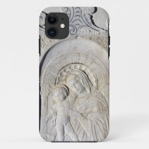 Coque Case-Mate Pour iPhone Bas-soulagement de Madonna et d'un enfant (marbre)