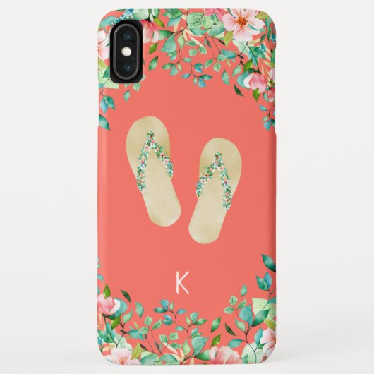 Coques Case-Mate iPhone Bascules électroniques botaniques de plage (Dos)