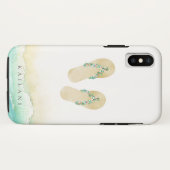 Coques Case-Mate iPhone Bascules électroniques botaniques de plage (Dos (Horizontal))