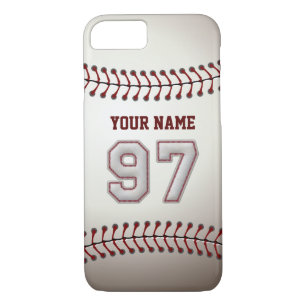 Coque Case-Mate Pour iPhone Base-ball numéro 97 avec votre nom - sportif
