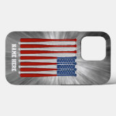 Coques Case-Mate iPhone Baseball America (USA) Case-Mate iPhone Case (Verso (horizontal))