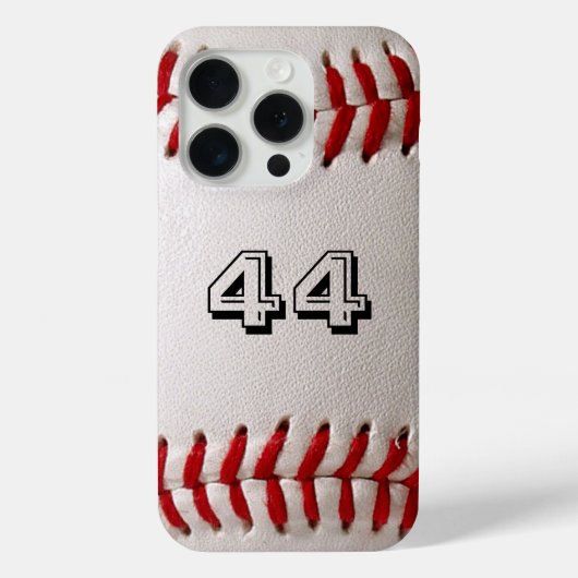 Coques Case-Mate iPhone Baseball avec numéro personnalisable (Verso)