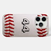 Coques Case-Mate iPhone Baseball avec numéro personnalisable (Verso (horizontal))