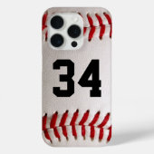 Coques Case-Mate iPhone Baseball avec numéro personnalisable (Verso)