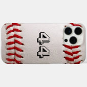 Coques Case-Mate iPhone Baseball avec numéro personnalisable (Verso (horizontal))