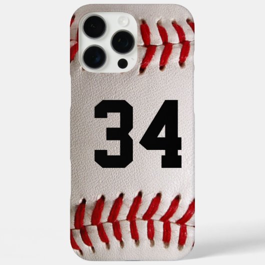 Coques Case-Mate iPhone Baseball avec numéro personnalisable (Verso)