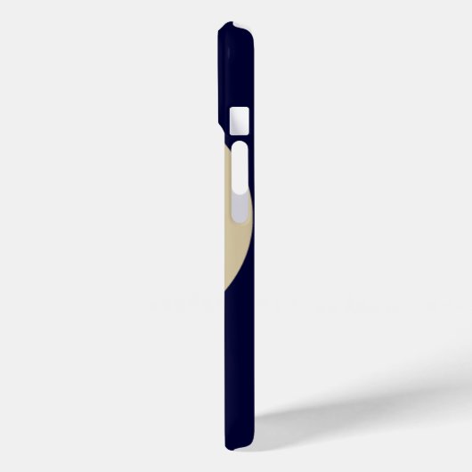 Coques Case-Mate iPhone Baseball, Bleu, Nom (Verso / Gauche)