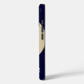 Coques Case-Mate iPhone Baseball, Blue, Nom, (Verso / Gauche)