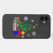 Coques Case-Mate iPhone Baseball de l'arbre de Noël (Dos (Horizontal))
