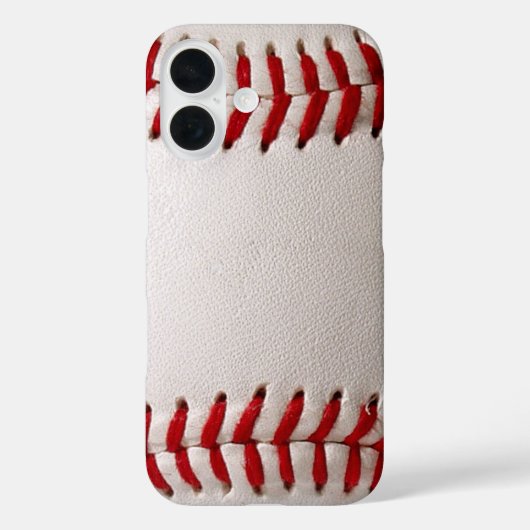 Coques Case-Mate iPhone Baseball et Softball Couture Rouge (Verso)