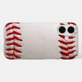 Coques Case-Mate iPhone Baseball et Softball Couture Rouge (Verso (horizontal))