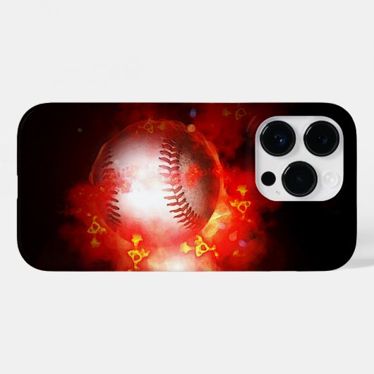 Coques Case-Mate iPhone Baseball flamboyant (Verso (horizontal))