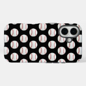 Coques Case-Mate iPhone Baseball moderne tendance Motif sans couture (Verso (horizontal))