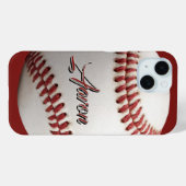 Coques Case-Mate iPhone Baseball Personnalisé (Verso (horizontal))