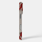 Coques Case-Mate iPhone Baseball Softball Couture de Texte Personnalisé (Verso / Droite)