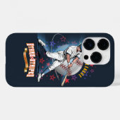 Coques Case-Mate iPhone Baseball Stars & Stripes (Mode sombre) | (Verso (horizontal))