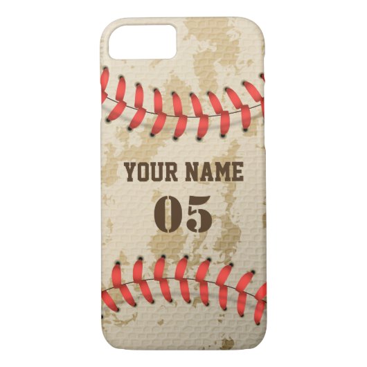 Coques Case-Mate iPhone Baseball Vintage Cool clair (Dos)