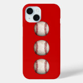 Coques Case-Mate iPhone Baseballs dans une rangée (Verso)