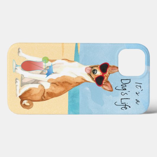 Coques Case-Mate iPhone Basenji été (Verso (horizontal))