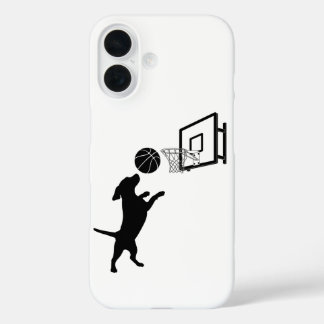Coques iPhone 16 Basket-ball animal de dessin animé