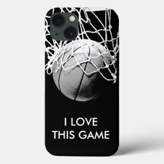 iPhone 13 Case Basket-ball Black & White Love
