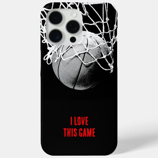 Coques Case-Mate iPhone Basket-ball Black & White Love (Verso)