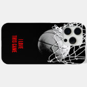 Coques Case-Mate iPhone Basket-ball Black & White Love (Verso (horizontal))