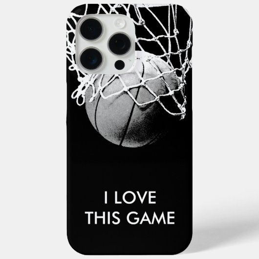 Coques Case-Mate iPhone Basket-ball Black & White Love (Verso)