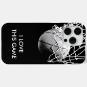 Coques Case-Mate iPhone Basket-ball Black & White Love (Verso (horizontal))