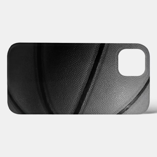 Coques Case-Mate iPhone Basket-ball blanc noir (Verso (horizontal))