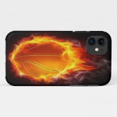 Coques Case-Mate iPhone Basket-ball de cas de l'iPhone 5 du feu (Dos (Horizontal))